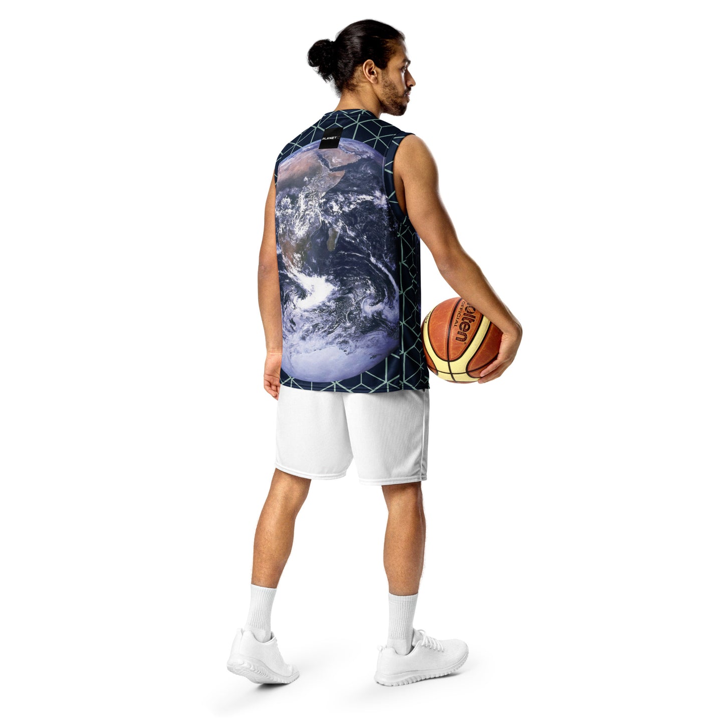 PlanetX Recycled unisex basketball jersey