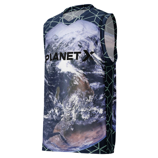 PlanetX Recycled unisex basketball jersey