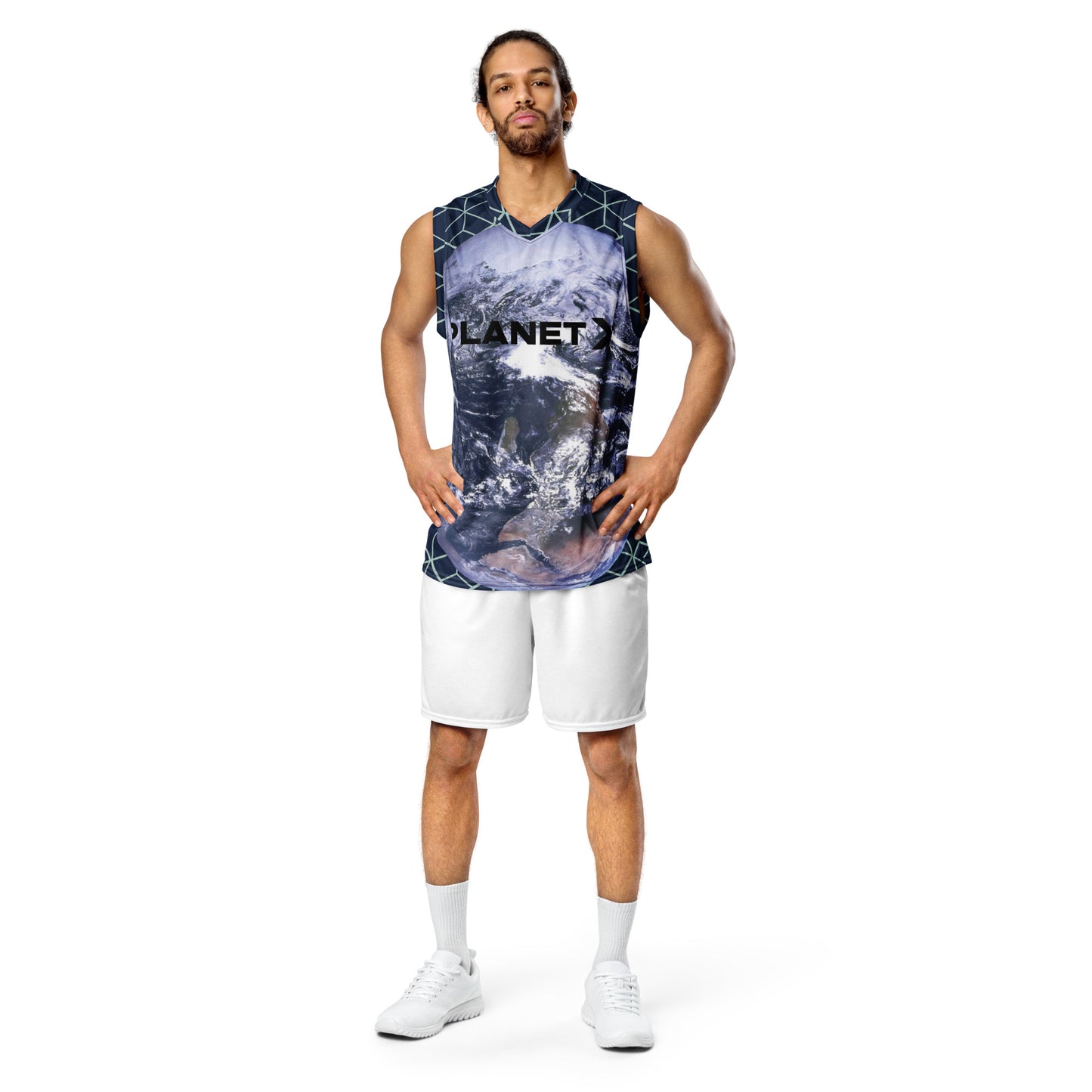 PlanetX Recycled unisex basketball jersey