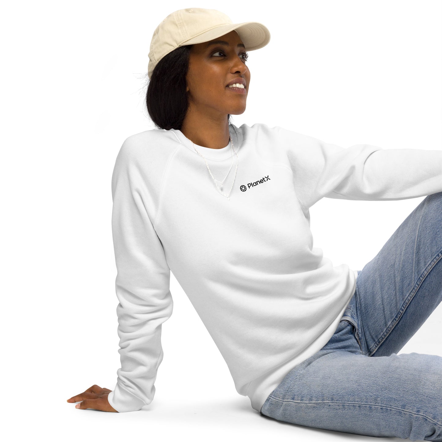 PlanetX Unisex organic raglan sweatshirt