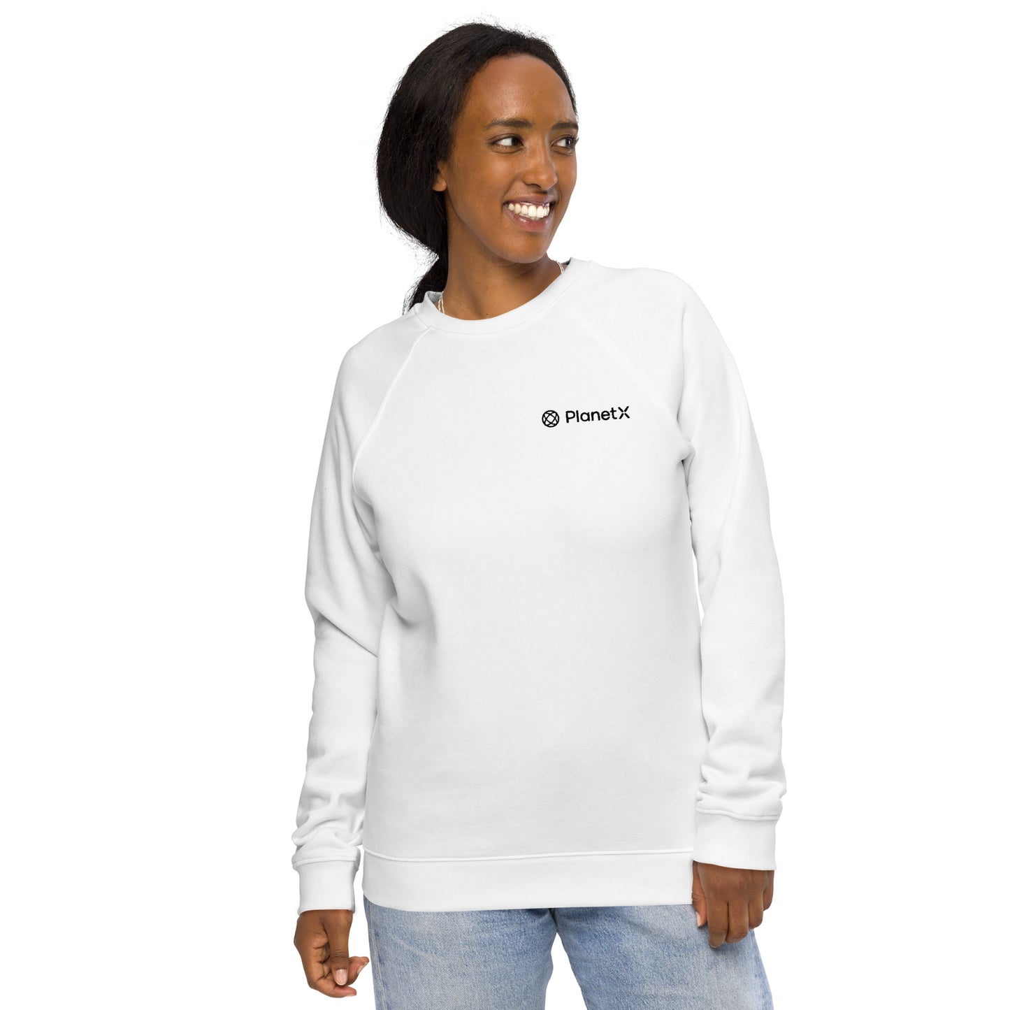 PlanetX Unisex organic raglan sweatshirt