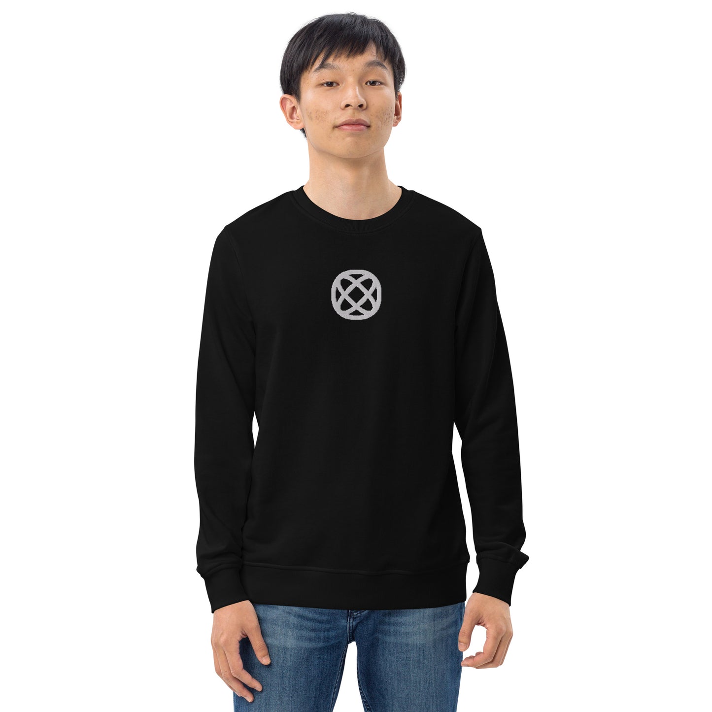 Unisex Organic Sweatshirt Embroidered Logo