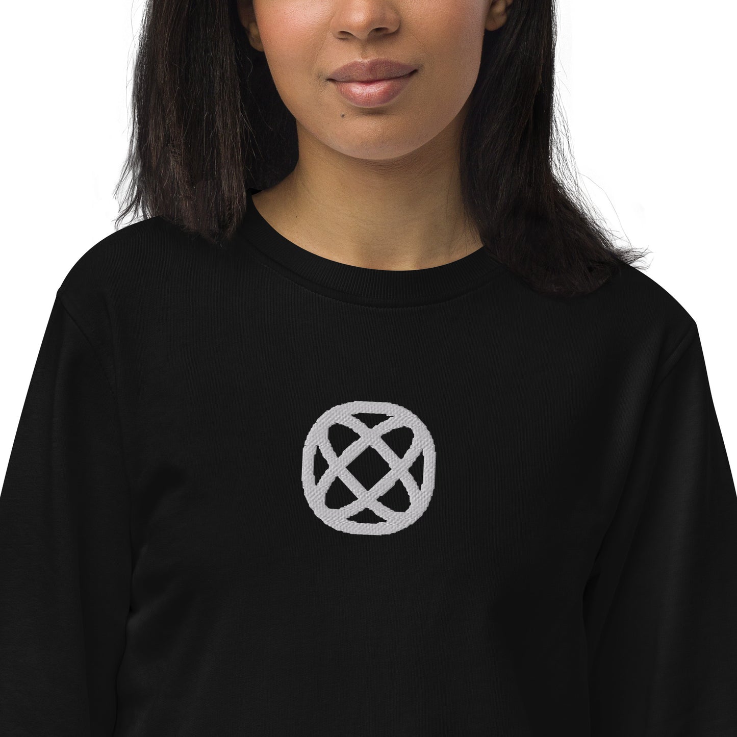 Unisex Organic Sweatshirt Embroidered Logo