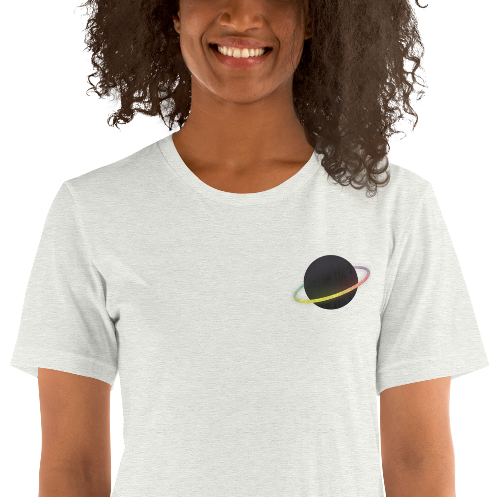 PlanetX Embroidered Gradient Unisex t-shirt