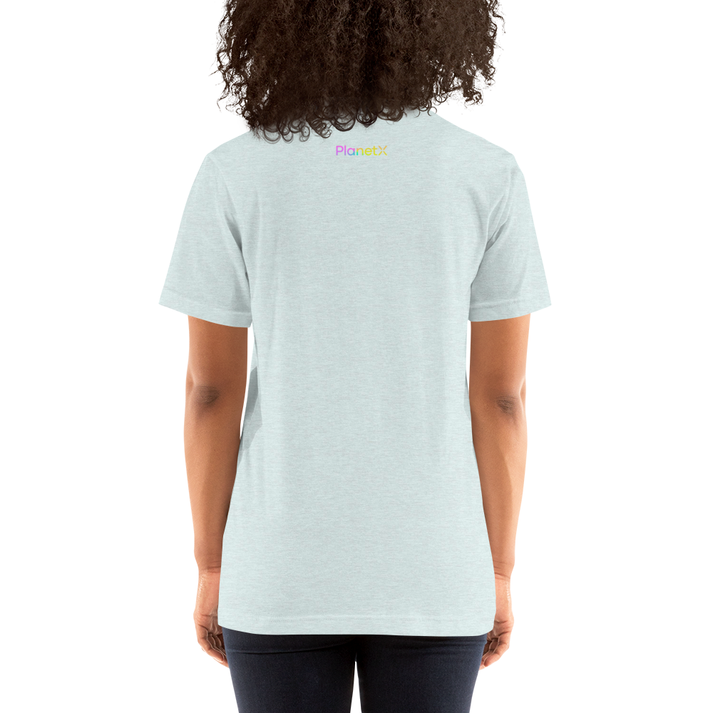 PlanetX Embroidered Gradient Unisex t-shirt